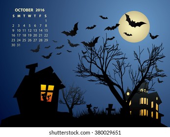 October Calendar - Halloween 2016