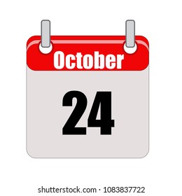 october calendar vector