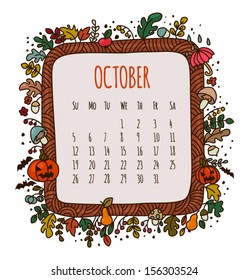 October Creative Calendar