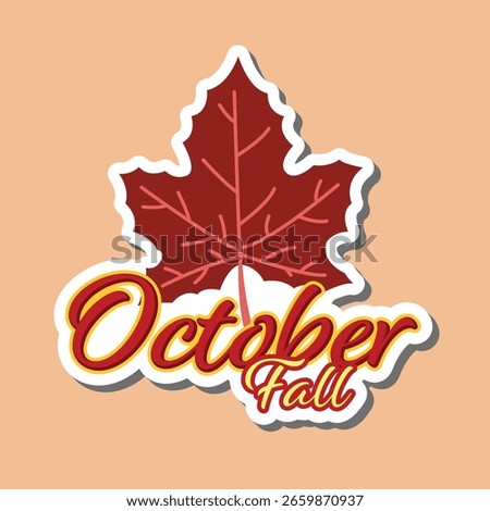 October fall editable text effect template