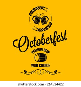 october fest beer design background