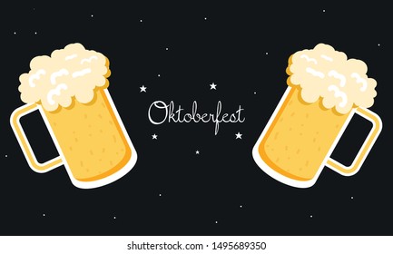 October fest concept pattern background 