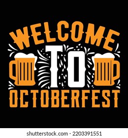 October fest new T-Shirt design. Best selling October fest T-Shirt design. Typography T-Shirt design