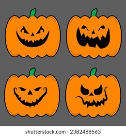 october halloween horror pumpkins symbol 