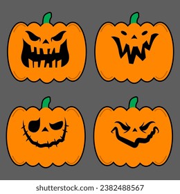 october halloween horror pumpkins symbol 