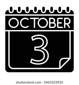 October Icon Design For Personal And Commercial use.