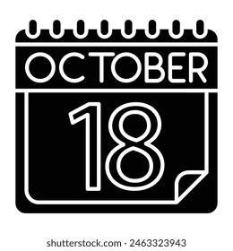 October Icon Design For Personal And Commercial use.