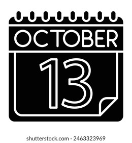 October Icon Design For Personal And Commercial use.