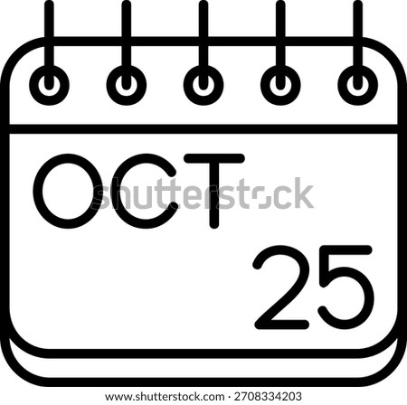 October Icon For Your Project