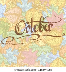 october leaves background