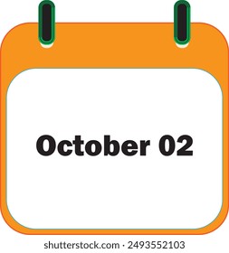 October Month Date 02 | Icon Design