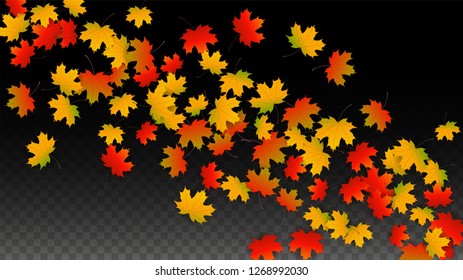 October Vector Background Golden Falling Leaves Stock Vector (Royalty ...