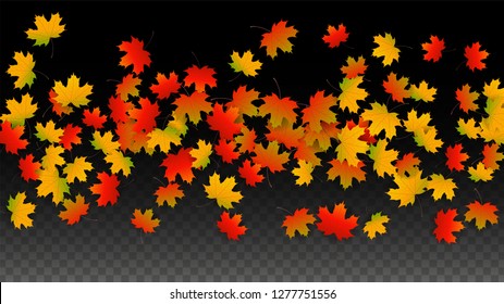 October Vector Background Golden Falling Leaves Stock Vector (Royalty ...