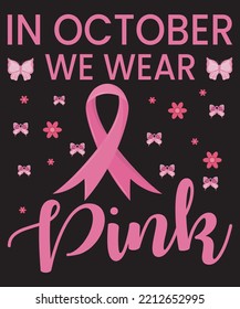 In October we wear pink
