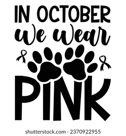 In October we wear pink svg