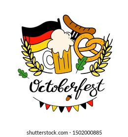 Octoberfest banner and text