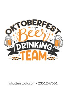 Octoberfest beer drinking team festival