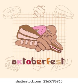 octoberfest design vector poster element