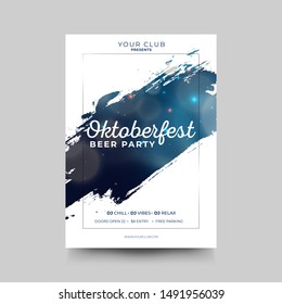 Octoberfest event party  celebration poster vector, elegant typography, beer festival, germany event