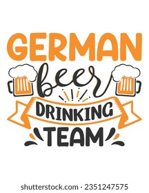 Octoberfest german beer drinking team