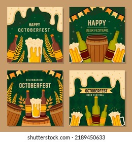 Octoberfest Party Celebration Social Media Post Design