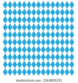 Octoberfest pattern. October munich fest background. Rhomb octoberfest blue ornament