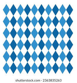 Octoberfest pattern. October munich fest background. Rhomb octoberfest blue ornament