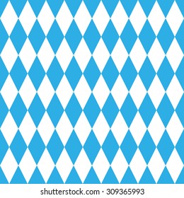 Octoberfest pattern. October munich fest background. Rhomb octoberfest blue ornament