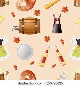 octoberfest seamless pattern vector