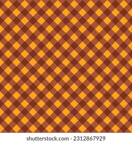 Octoberfest seamless pattern for wrapping paper, tableclocth. Bavarian plaid texture. Print with checkered ornament. Oktoberfest background. Germany traditional wallpaper. Vector color illustration.