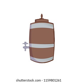 Octoberfest subjects. Barrel. Cartoon style. Octoberfest subjects. Modern cartoon set with octoberfest subjects. Vector illustration. Vector alphabet