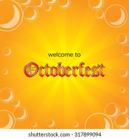 Octoberfest Vector Background Template