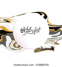 Octoberfest. Vector illustration. Hand lettering