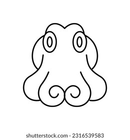 Octopodes Outline Vector Icon that can easily edit or modify

