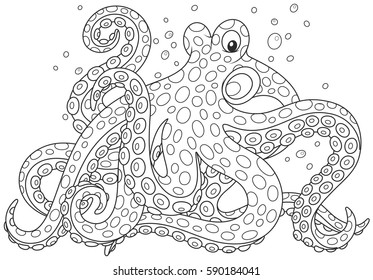 8,166 Octopus vector outline Images, Stock Photos & Vectors | Shutterstock