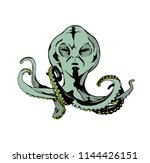 octopus with alien head