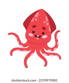 Octopus aquatic animal amusing mascot