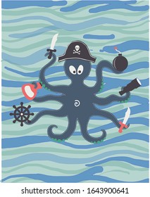 Vector de obras de arte Octopus Octopus