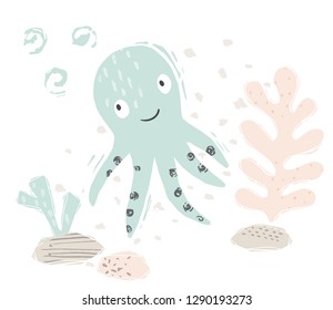 Under The Sea Baby Shower Invitation Crab Starfish Whale Baby Boy Octopus Nautical Baby Shower Invitations 