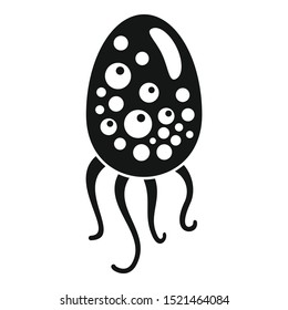 Octopus bacteria icon. Simple illustration of octopus bacteria vector icon for web design isolated on white background