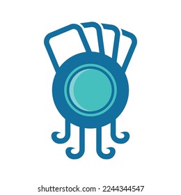 octopus ball 2 logo template