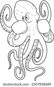Octopus Boxer Boxing gloves Boxing Animal Vector Graphic Art Illustration