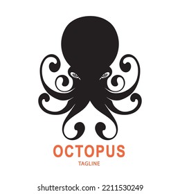 conjunto vectorial de logotipo de marca octopus 