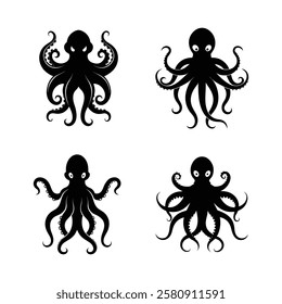 Octopus  bundle set vector art