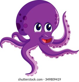 Octopus Cartoon Stock Vector (Royalty Free) 349809419