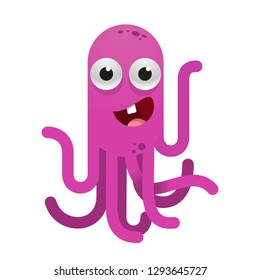 Octopus cartoon character