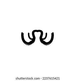 Octopus cartoon icon. Simple style sea products restaurant big sale poster background symbol. Octopus brand logo design element. Octopus t-shirt printing. Vector for sticker.