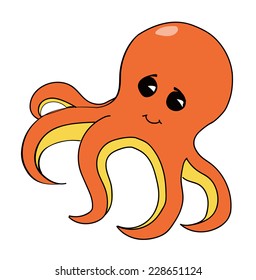 Octopus  cartoon vector