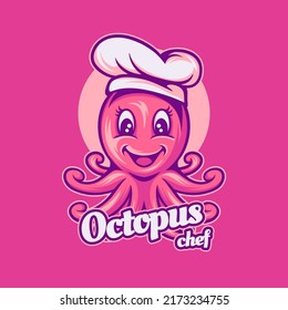 Octopus Chef Character Logo For Business