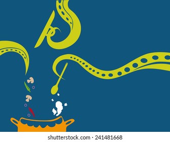 octopus cooking
